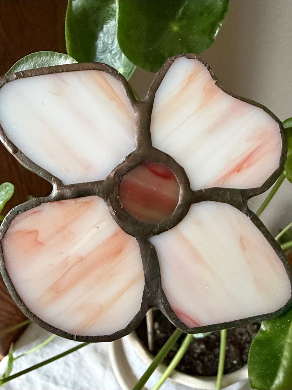 Stained Glass Flower Plant Pick